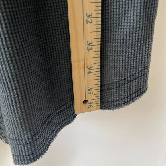 Anthropologie Daily Practice Womens Blue Waffle Knit Utility Mini Dress Size L - Picture 11 of 12